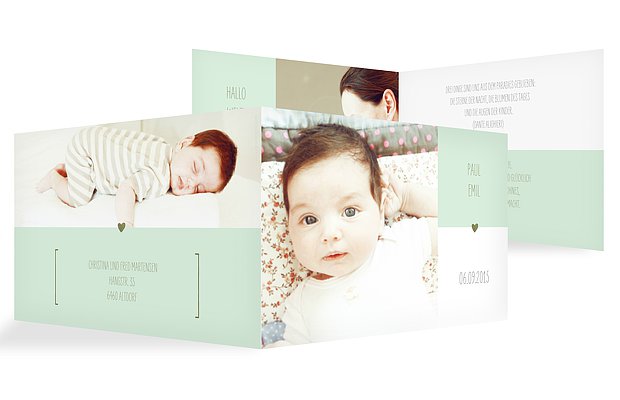 Geburtskarte New Baby