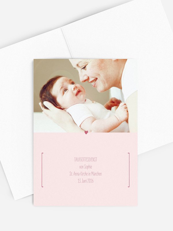 Kirchenheft Taufe New Baby
