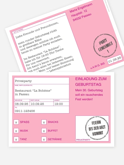 Party genehmigt Party genehmigt