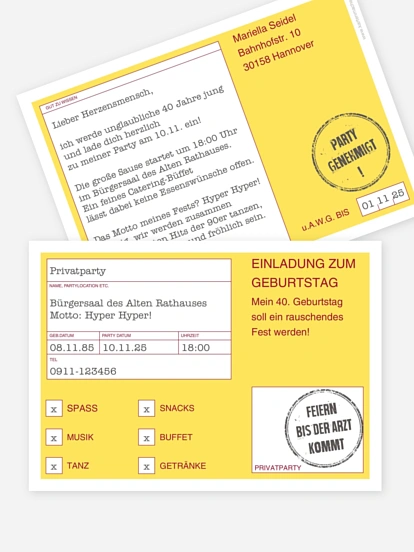 Party genehmigt Party genehmigt