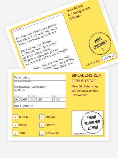 Party genehmigt Party genehmigt