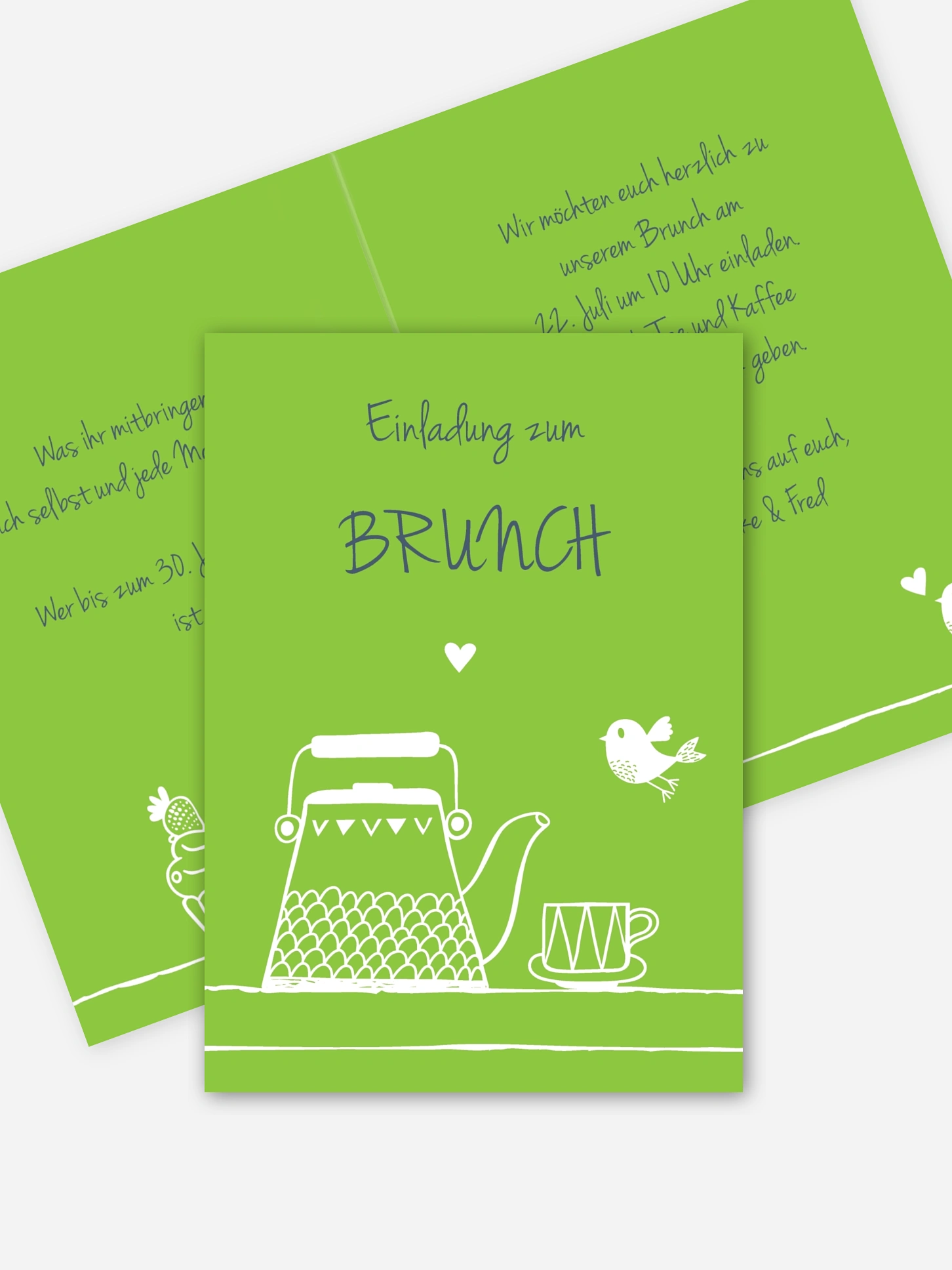Partyeinladung Brunch