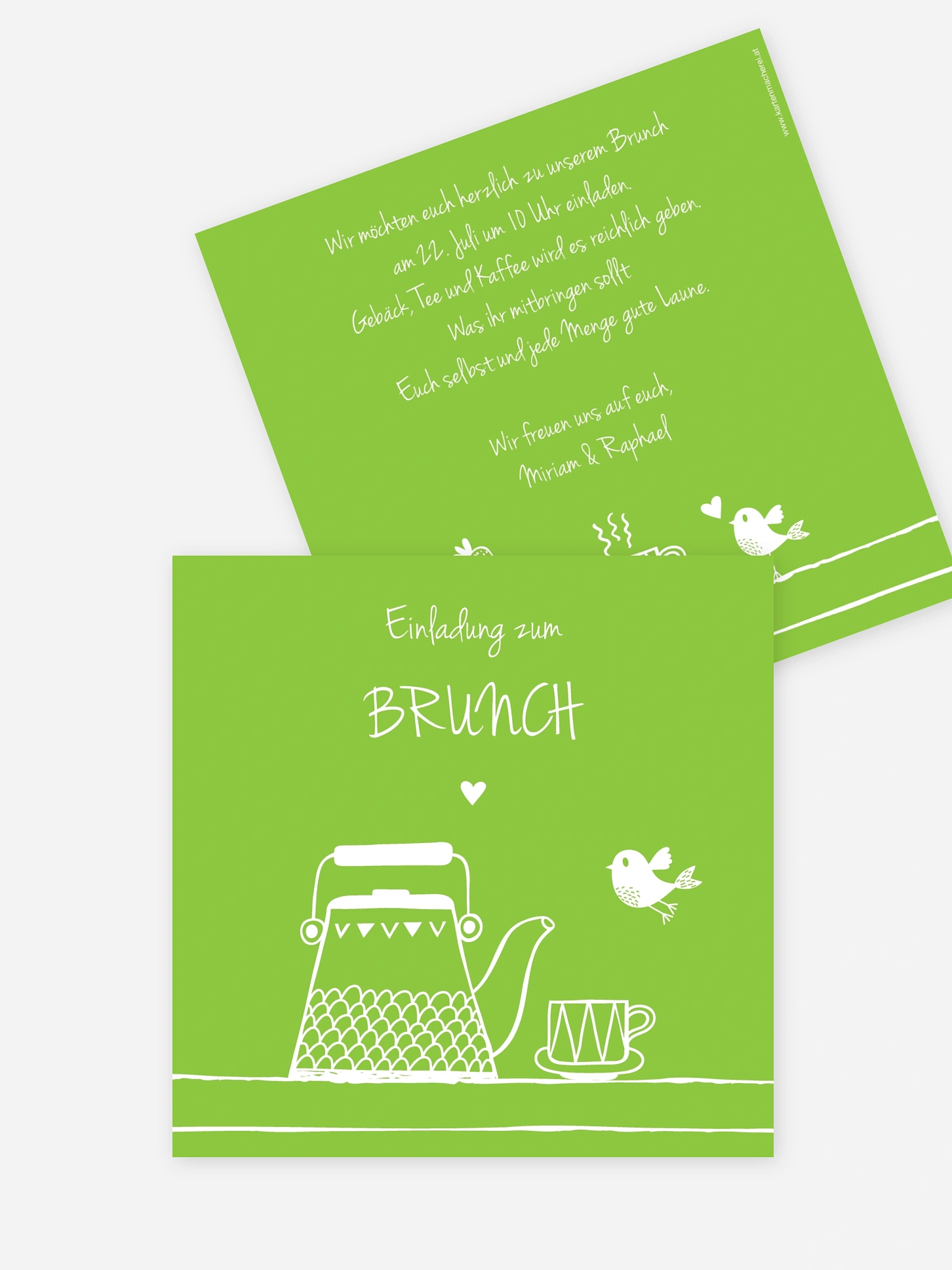 Partyeinladung Brunch