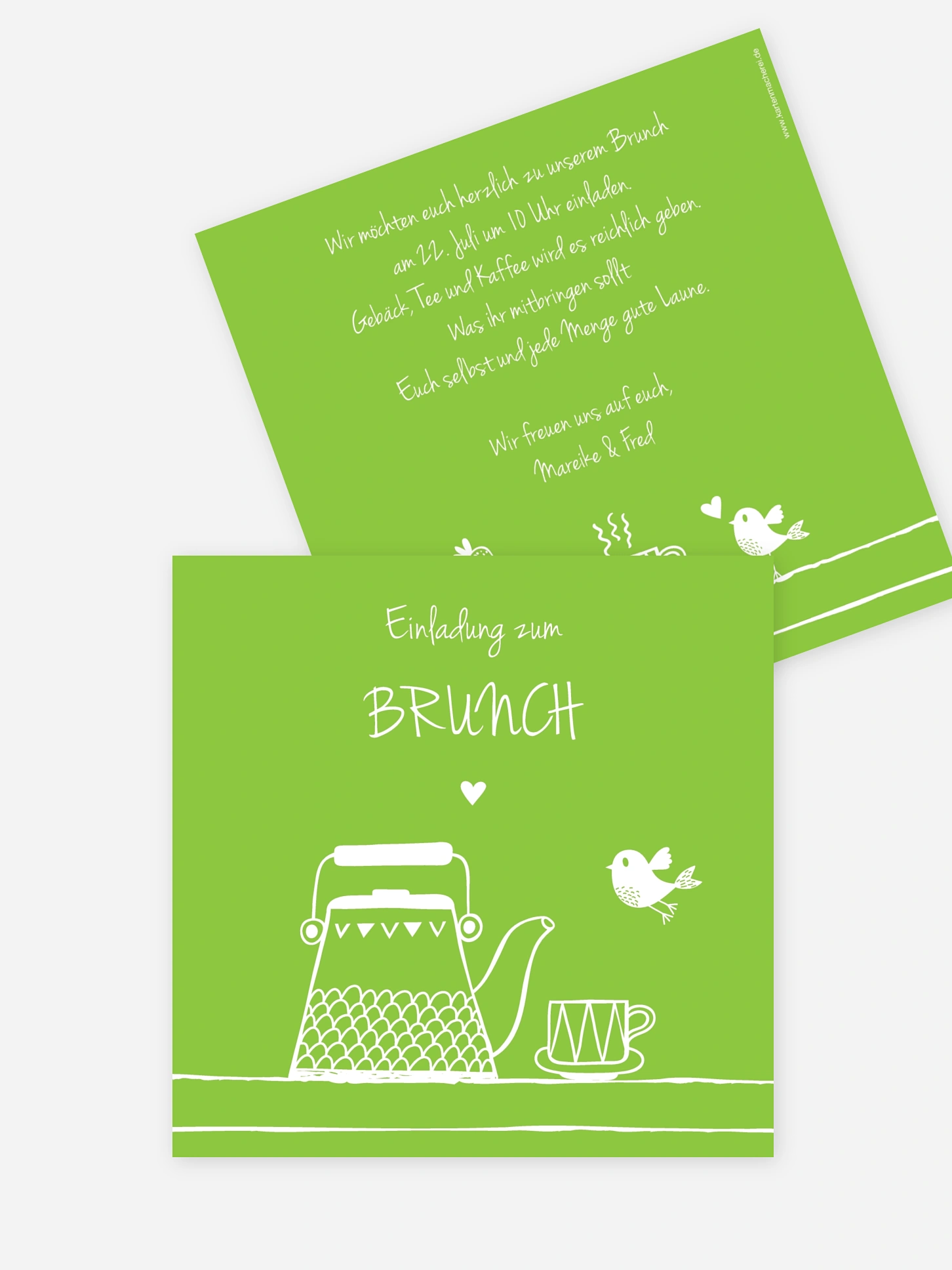 Partyeinladung Brunch