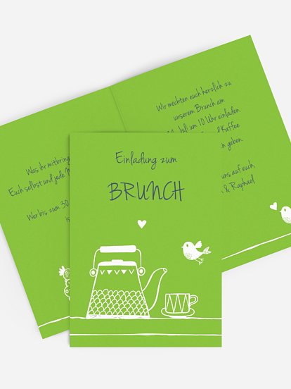 Partyeinladung Brunch