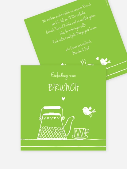 Partyeinladung Brunch