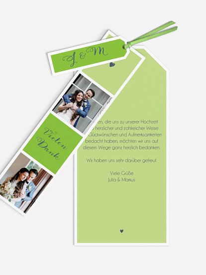 Dankeskarte Hochzeit Mit Herz