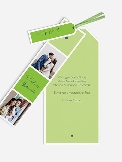 Dankeskarte Hochzeit Mit Herz