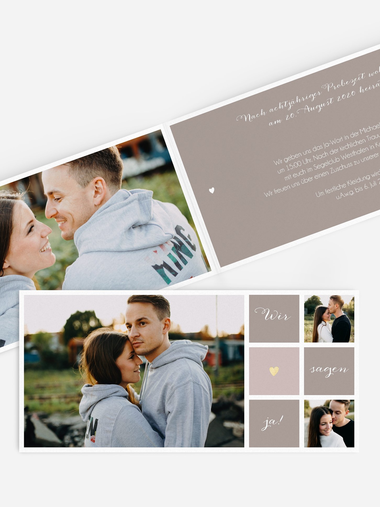Hochzeitseinladung Mit Herz