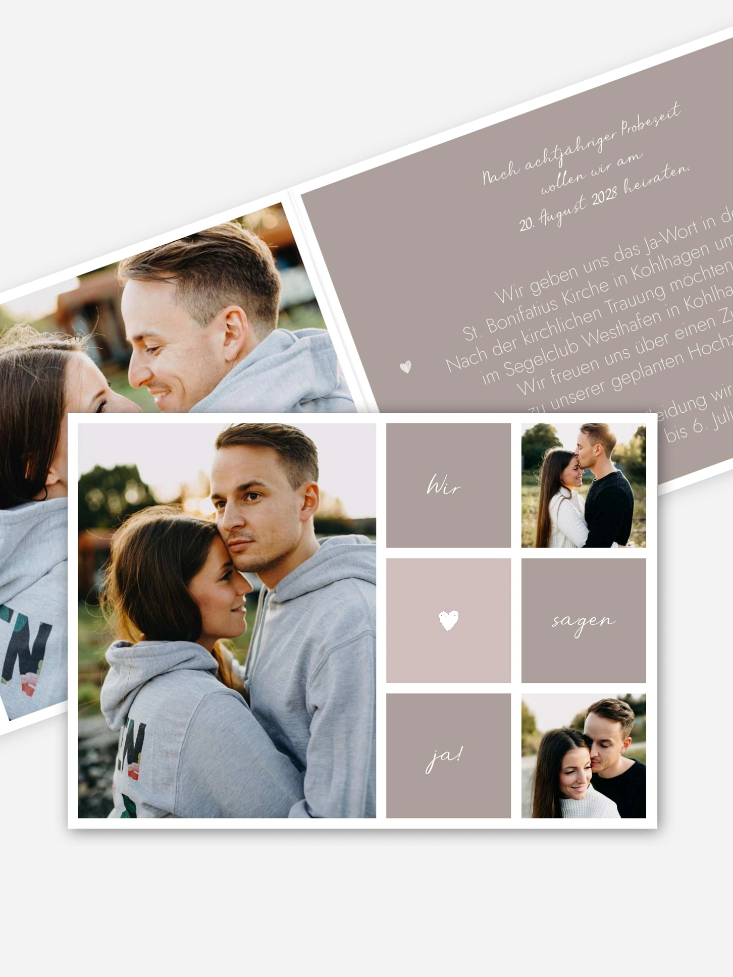 Hochzeitseinladung Mit Herz