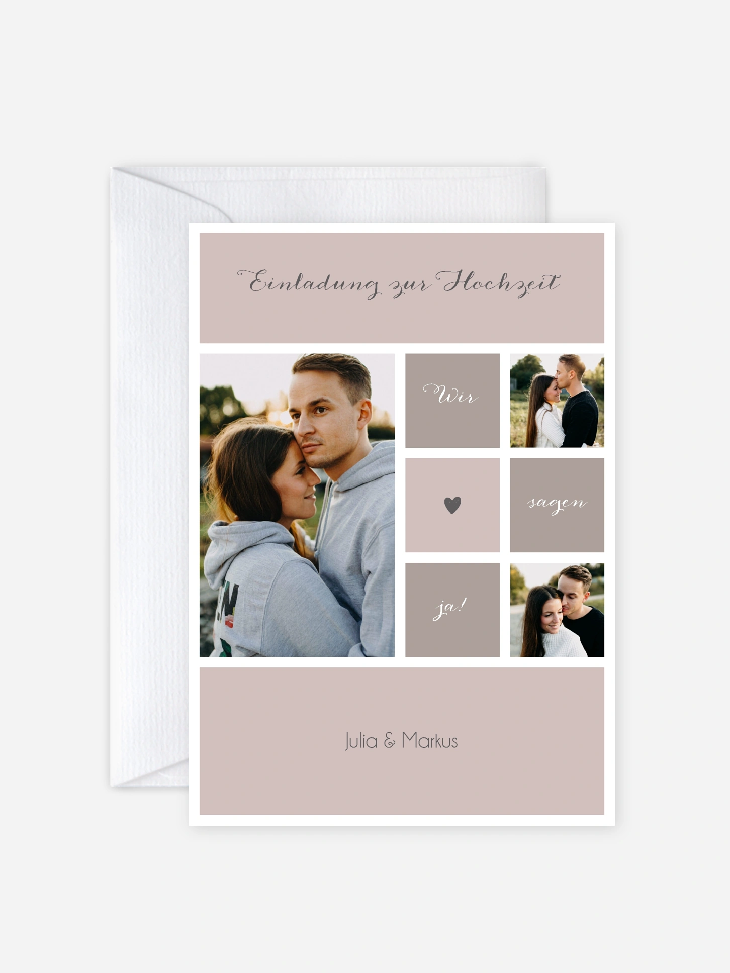 Hochzeitseinladung Mit Herz