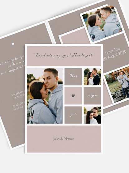 Hochzeitseinladung Mit Herz