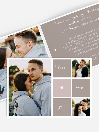 Hochzeitseinladung Mit Herz