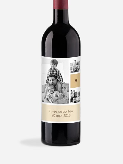 Étiquette bouteille Idylle