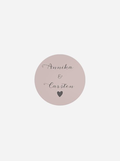 Geschenkaufkleber Hochzeit Mit Herz