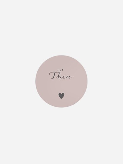 Geschenkaufkleber personalisiert Mit Herz