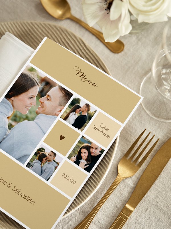 Menu mariage Idylle