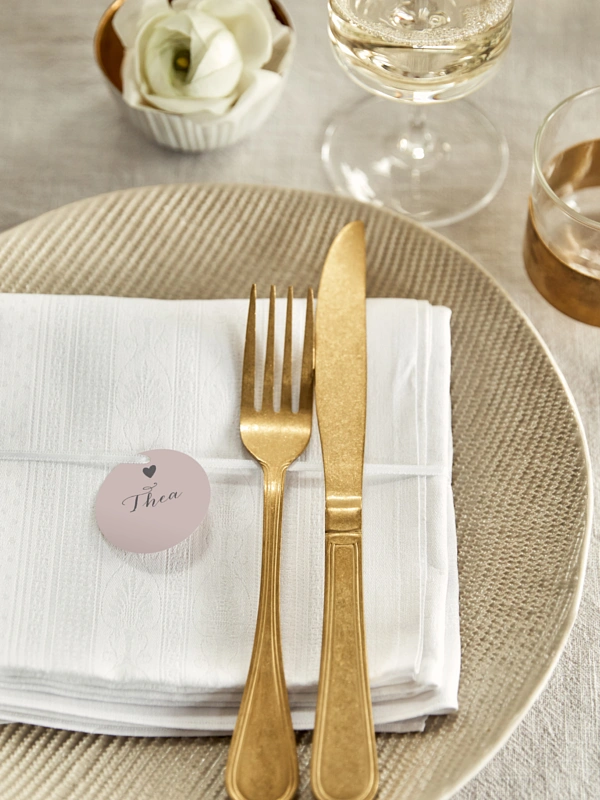 Anhänger mit Band zur Hochzeit personalisiert Mit Herz
