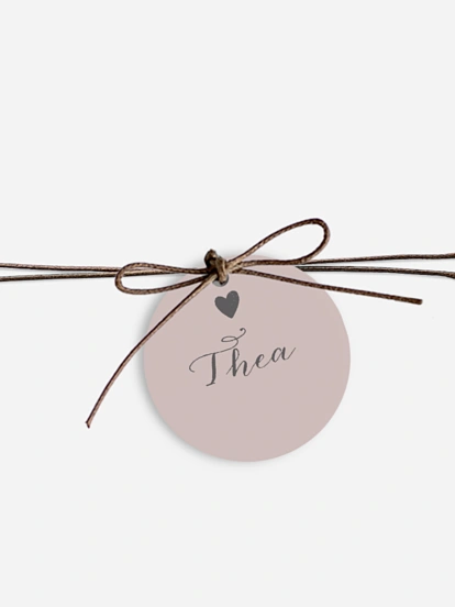 Anhänger mit Band zur Hochzeit personalisiert Mit Herz