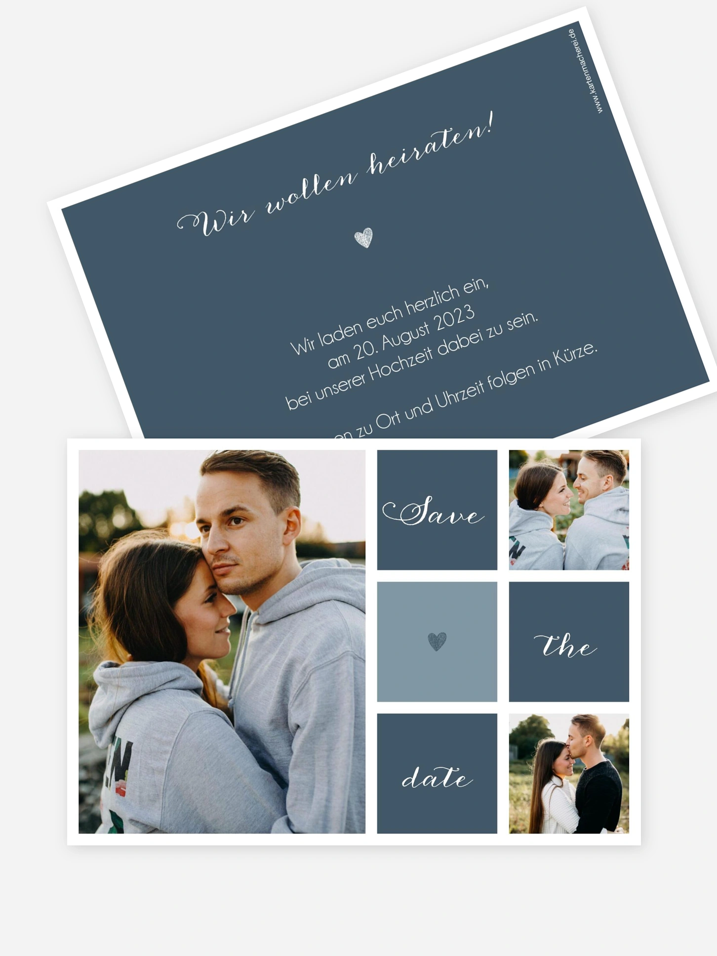 Save-the-Date Karte Mit Herz