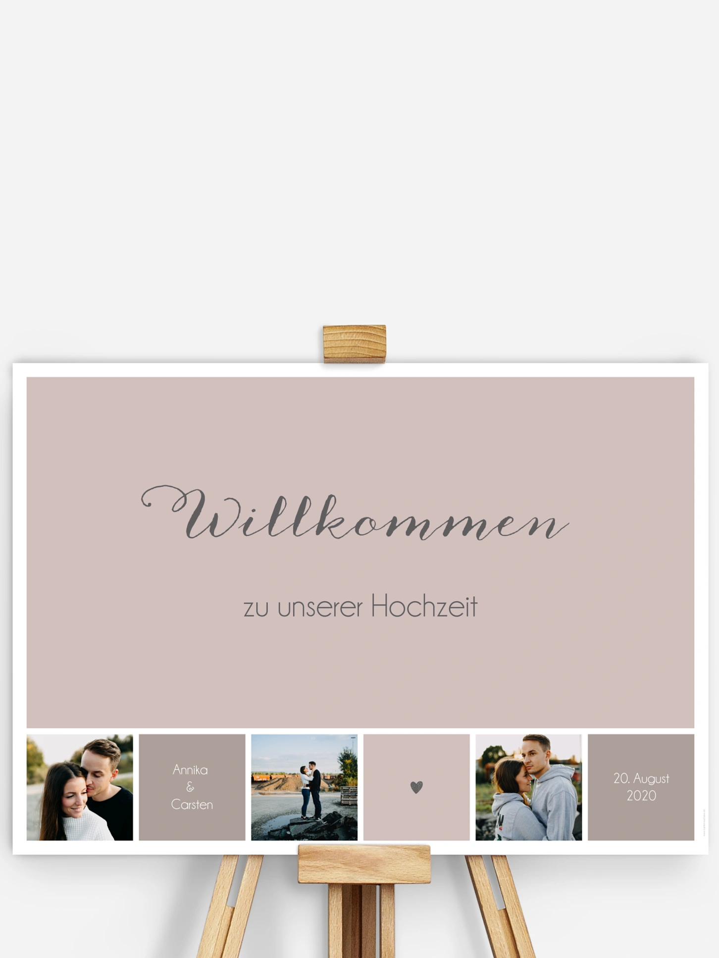 Willkommensschild Mit Herz