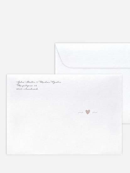 Briefumschlag mit Motiv Mit Herz