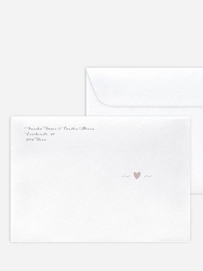 Briefumschlag mit Motiv Mit Herz