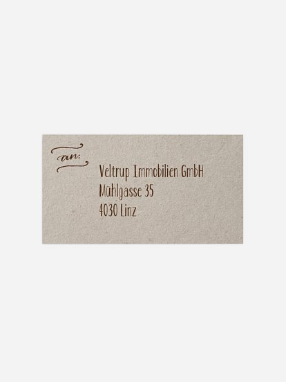 Empfängeraufkleber geschäftl. Weihnachten Natural Christmas