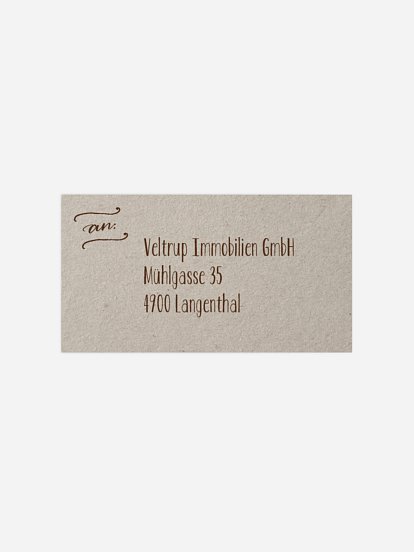 Empfängeraufkleber geschäftl. Weihnachten Natural Christmas