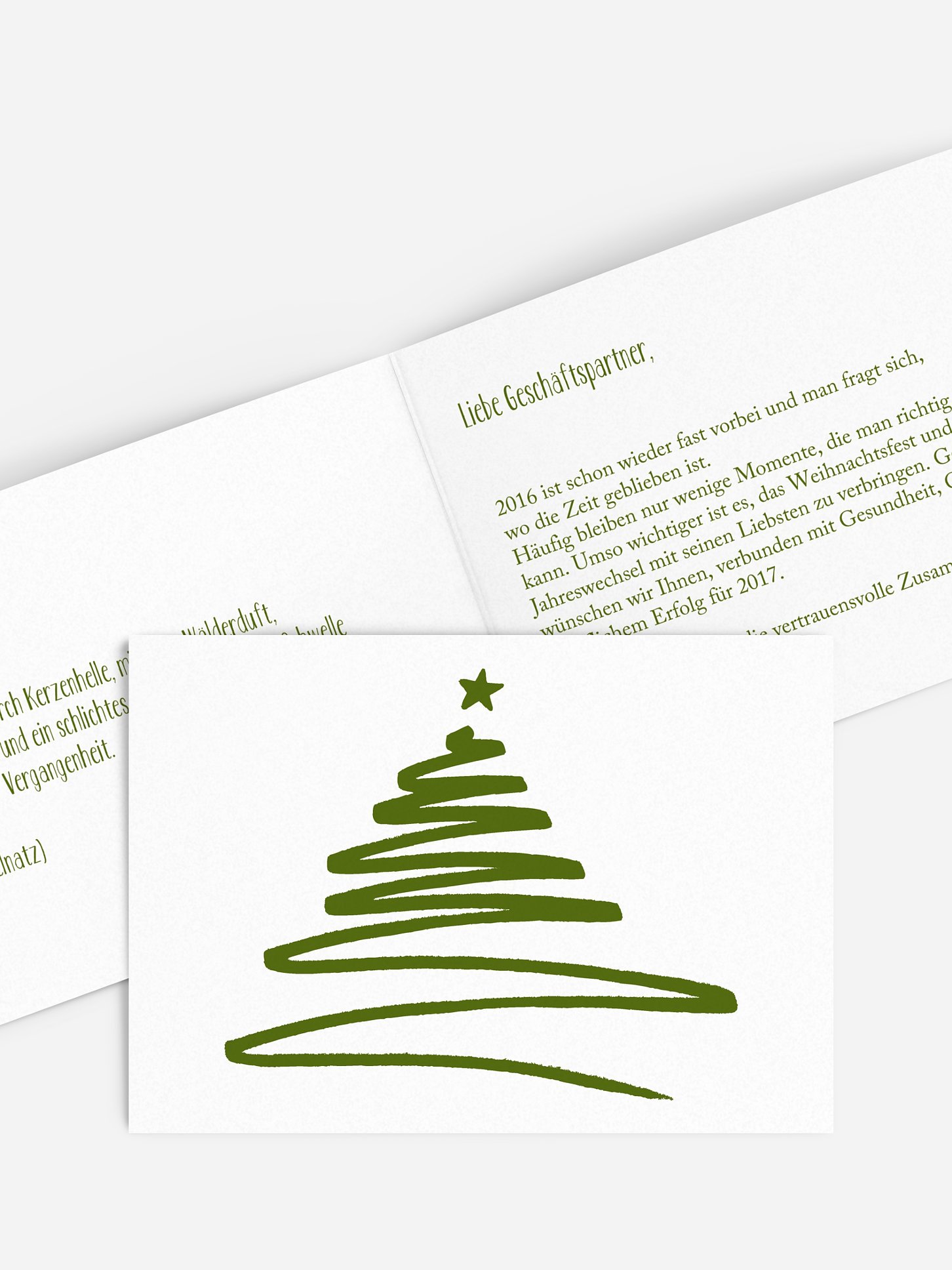 Geschäftliche Weihnachtskarte Christmas Art
