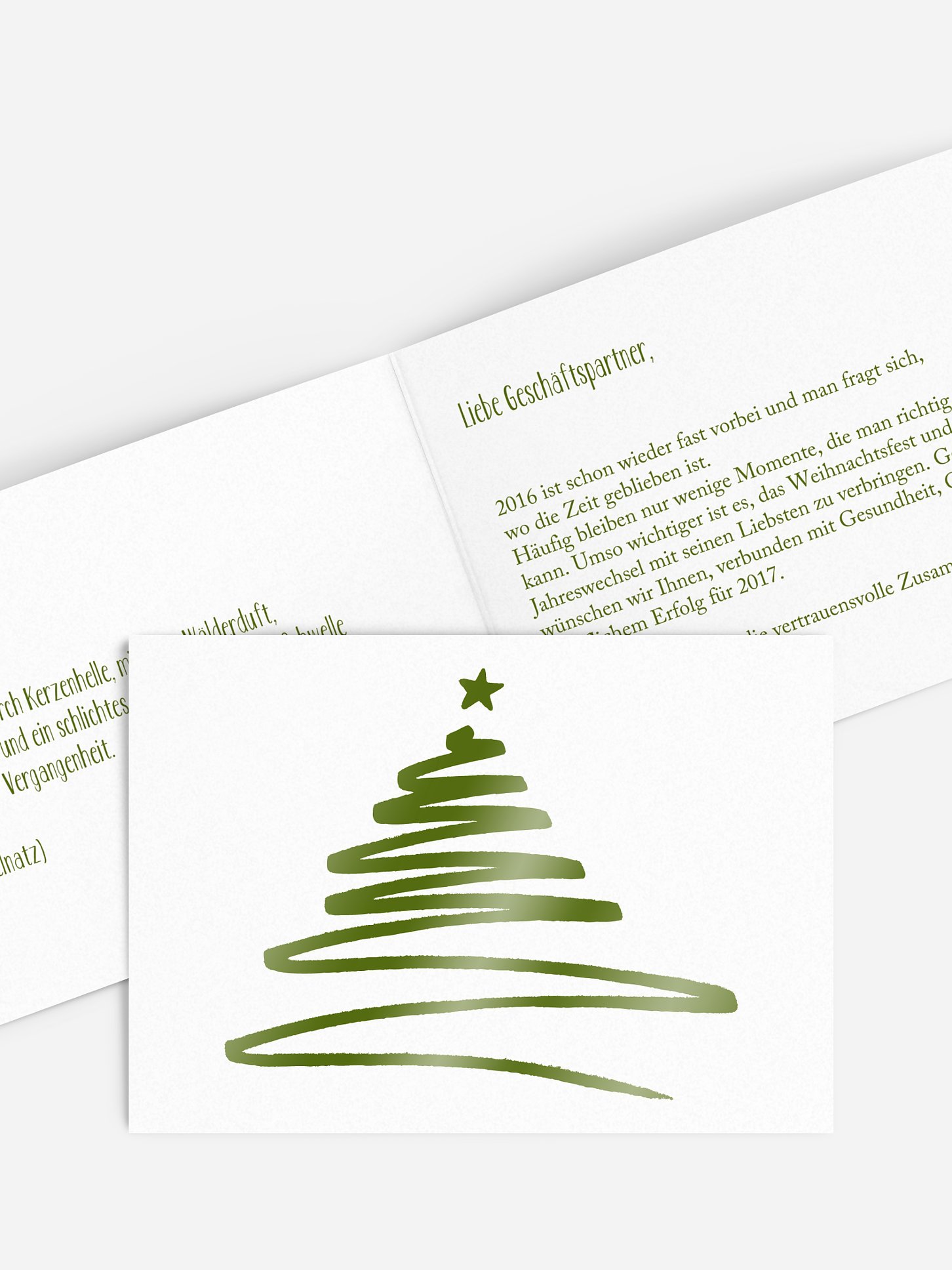 Geschäftliche Weihnachtskarte Christmas Art