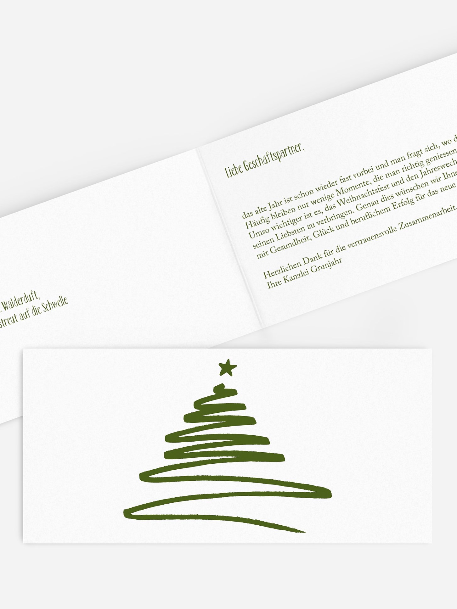 Geschäftliche Weihnachtskarte Christmas Art