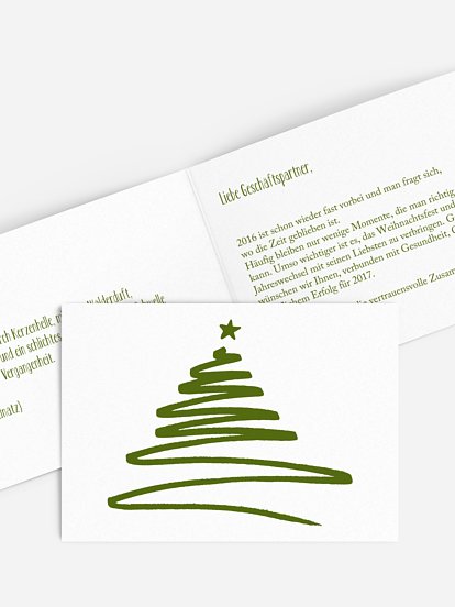 Geschäftliche Weihnachtskarte Christmas Art