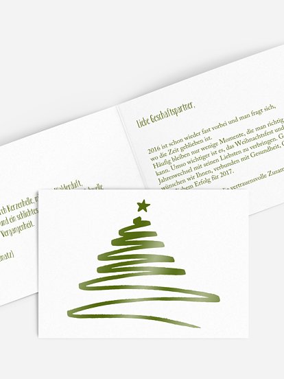 Geschäftliche Weihnachtskarte Christmas Art