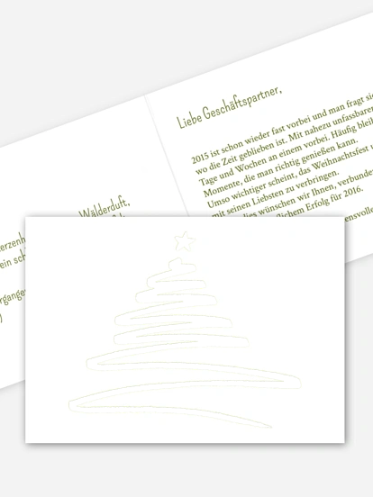 Geschäftliche Weihnachtskarte Christmas Art