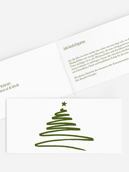Geschäftliche Weihnachtskarte Christmas Art