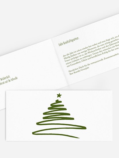 Geschäftliche Weihnachtskarte Christmas Art