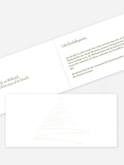 Geschäftliche Weihnachtskarte Christmas Art