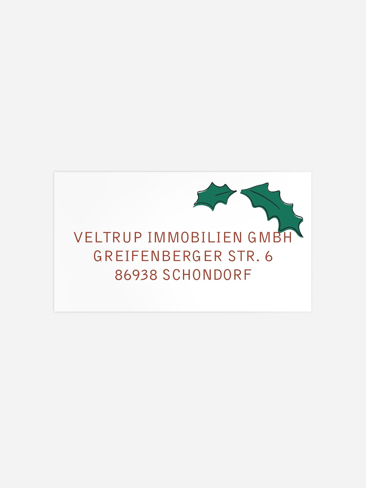 Empfängeraufkleber geschäftl. Weihnachten Jingle Bells