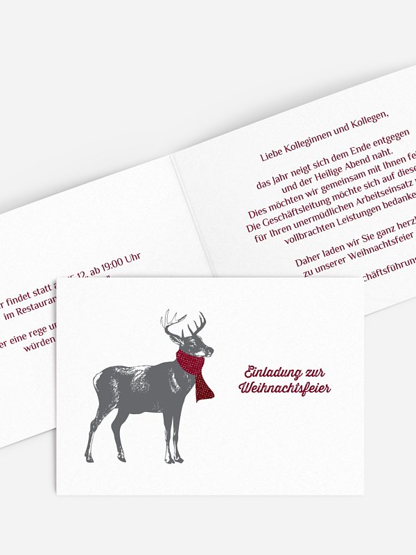 Weihnachtsfeier Warm Wishes