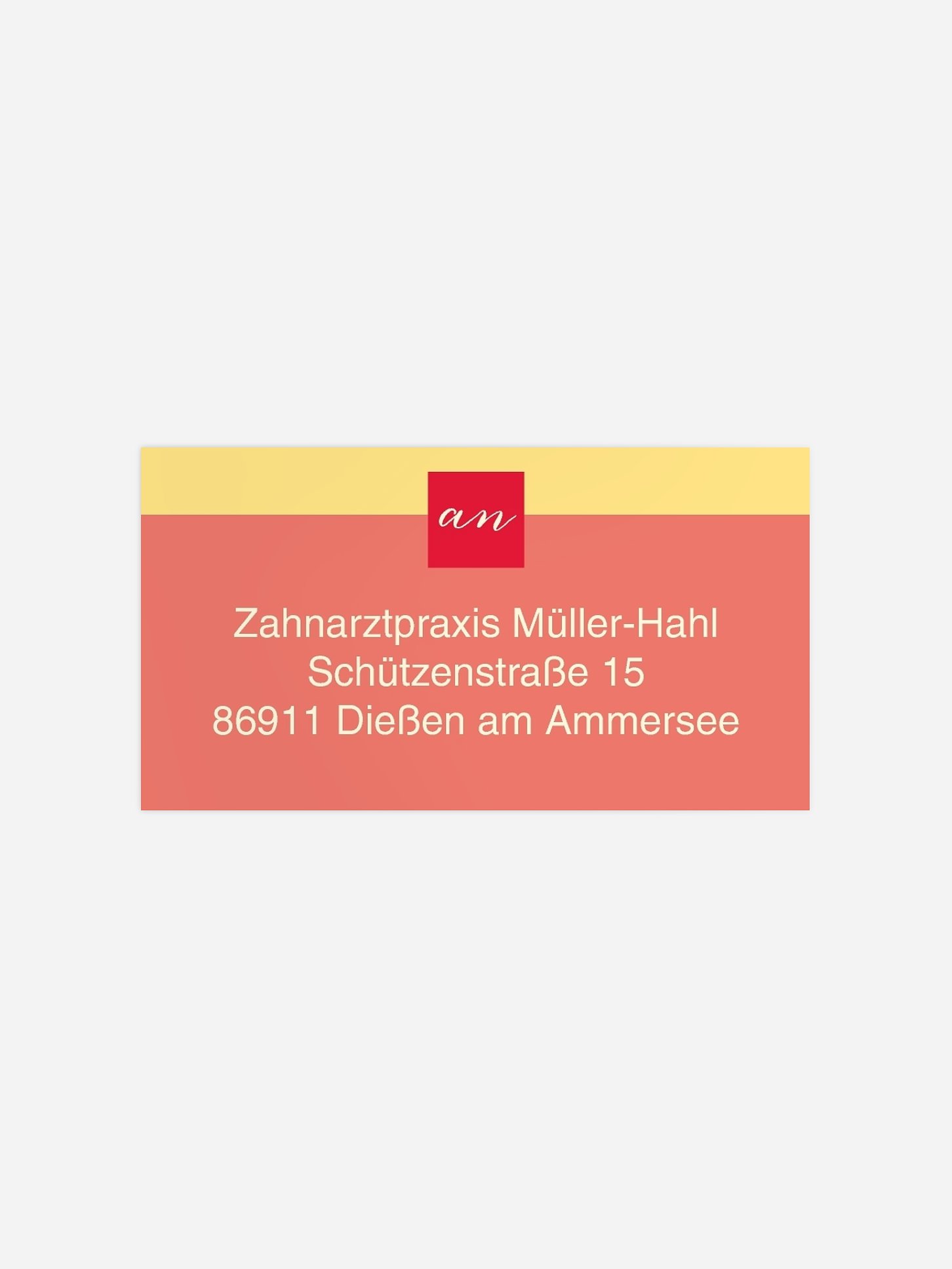 Empfängeraufkleber geschäftl. Weihnachten Andy´s Christmas