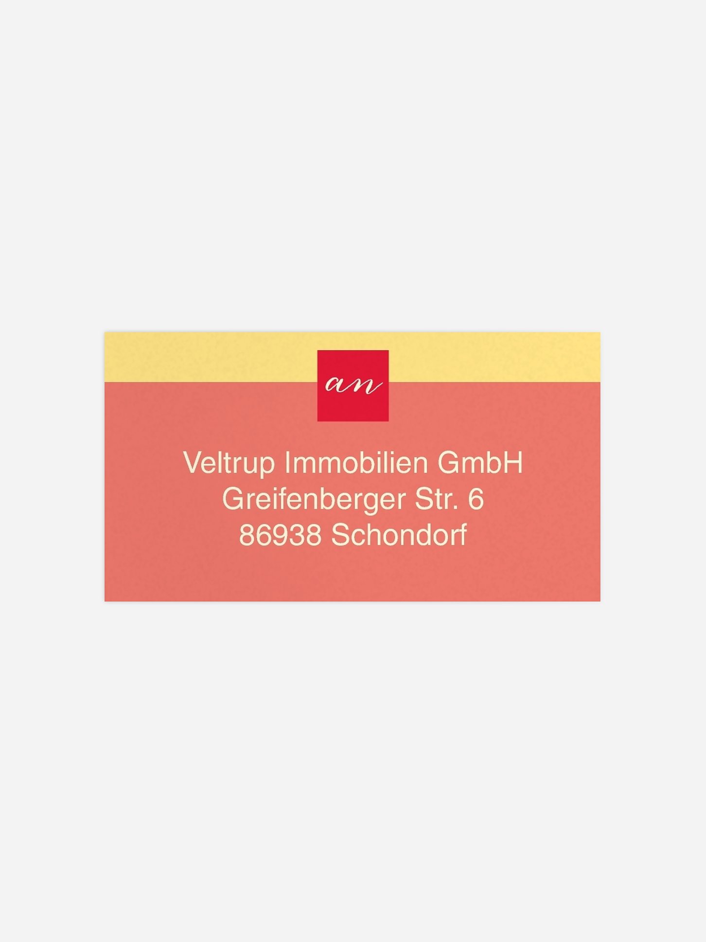 Empfängeraufkleber geschäftl. Weihnachten Andy´s Christmas