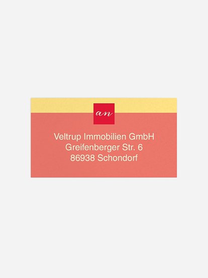 Empfängeraufkleber geschäftl. Weihnachten Andy´s Christmas