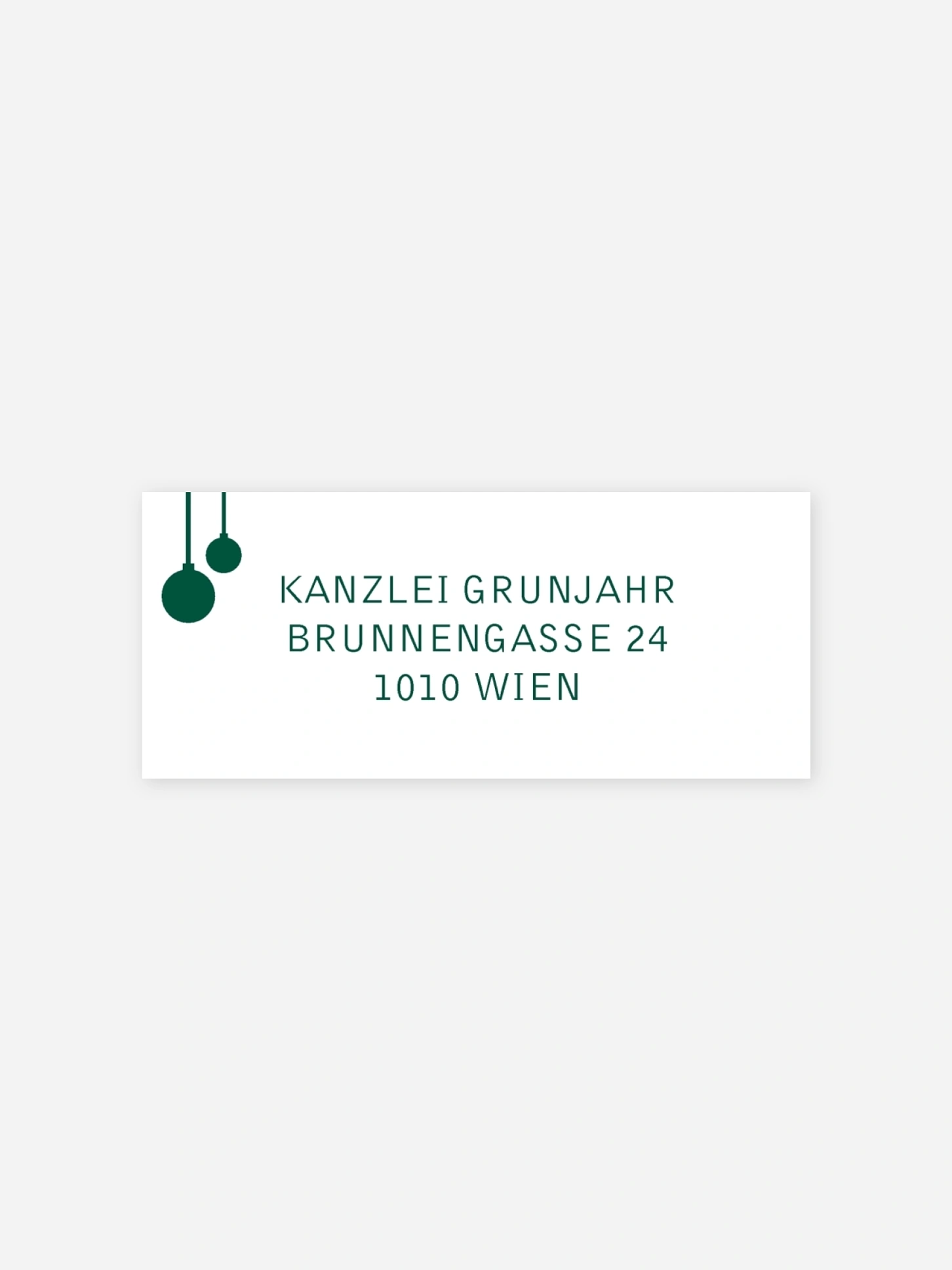 Absenderaufkleber geschäftl. Weihnachten Wild Christmas Premium
