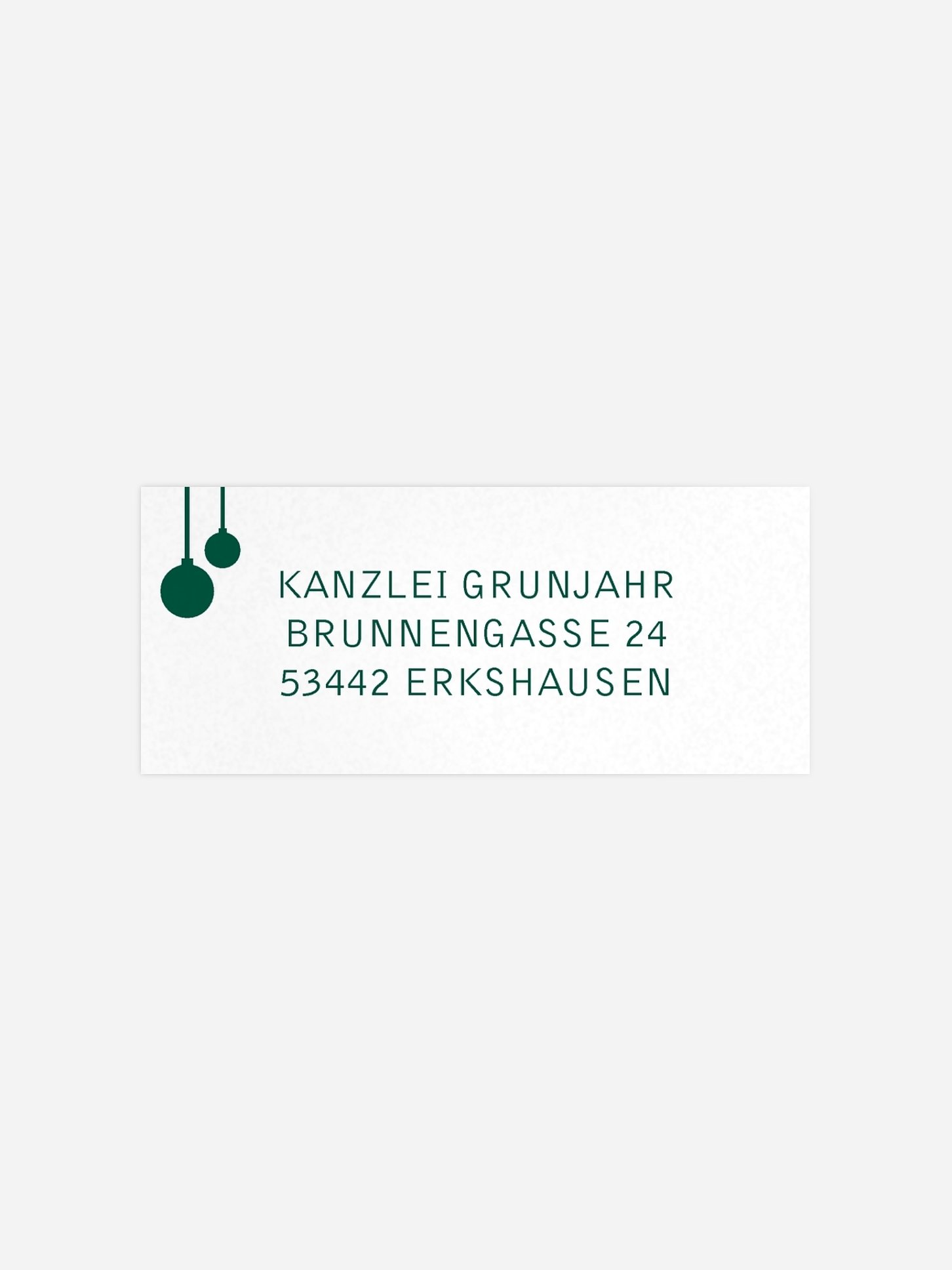 Absenderaufkleber geschäftl. Weihnachten Wild Christmas Premium