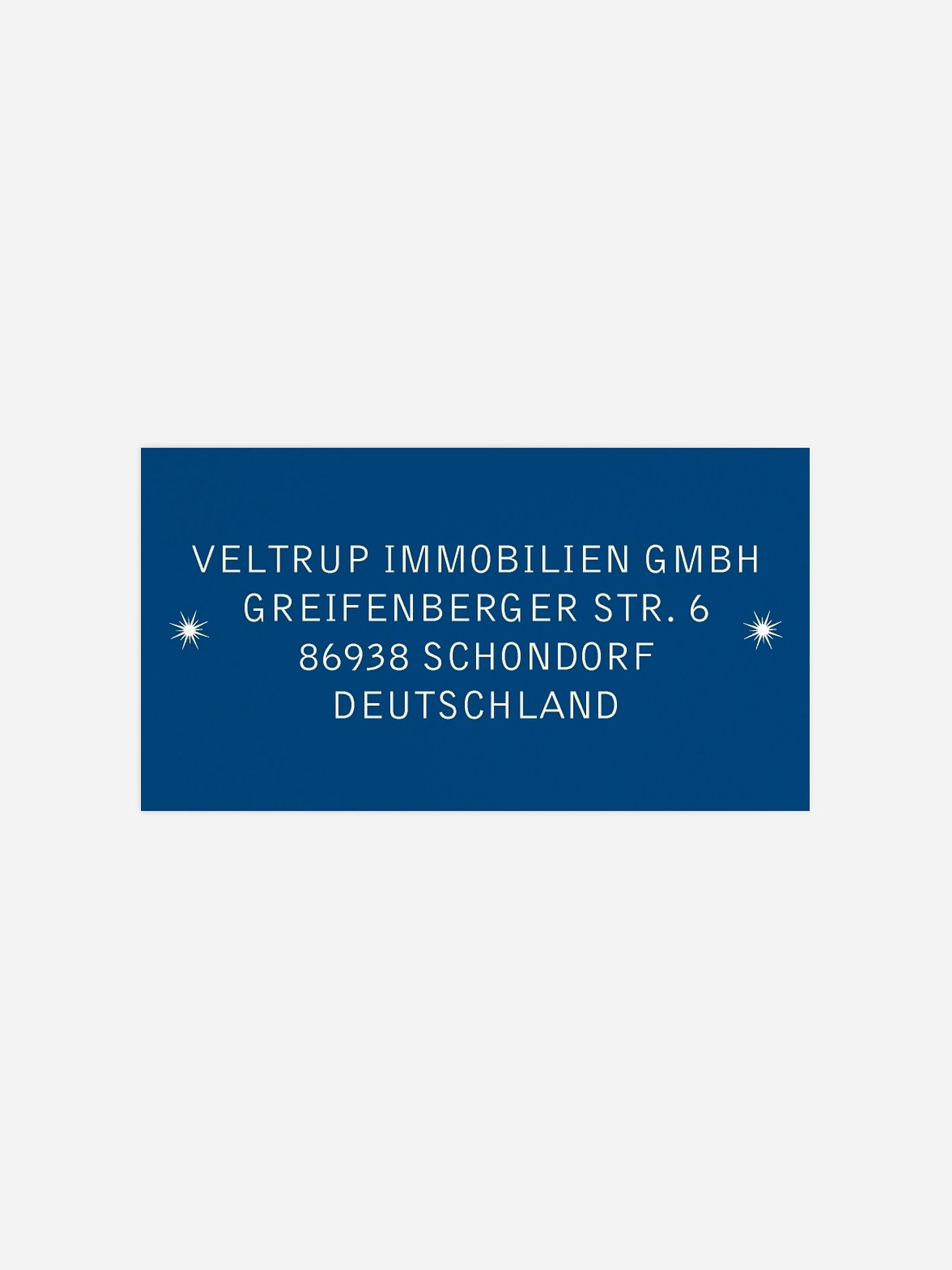 Empfängeraufkleber geschäftl. Weihnachten Schwungvoll Premium