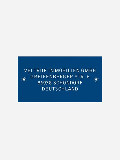 Empfängeraufkleber geschäftl. Weihnachten Schwungvoll Premium