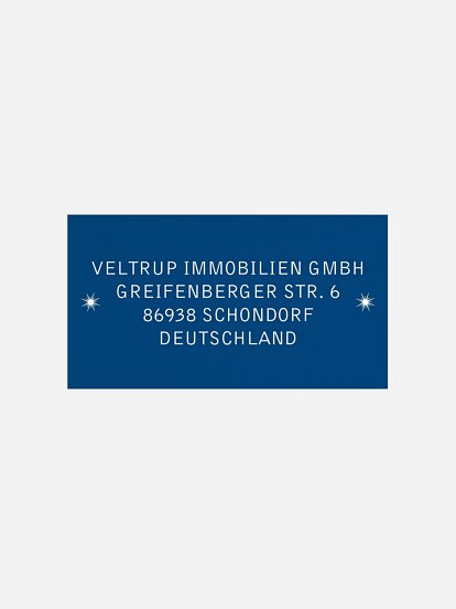 Empfängeraufkleber geschäftl. Weihnachten Schwungvoll Premium