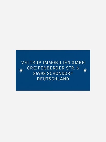 Empfängeraufkleber geschäftl. Weihnachten Schwungvoll Premium