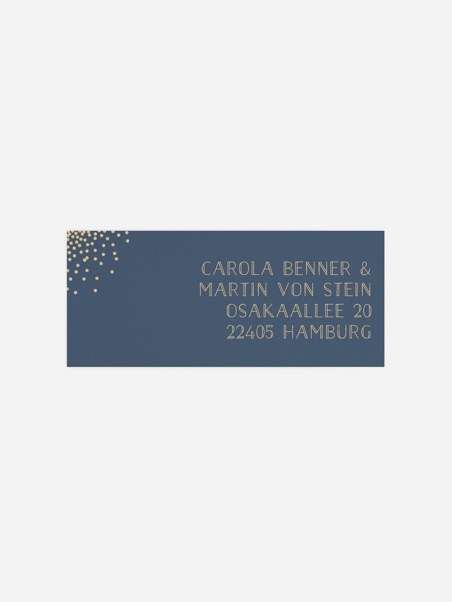 Absenderaufkleber Hochzeit Glanzvoll